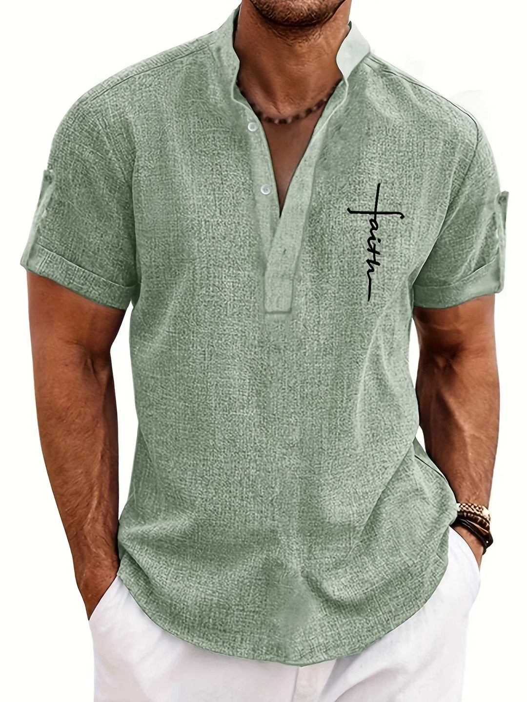 Faolán | The Stand-Collar Statement Shirt