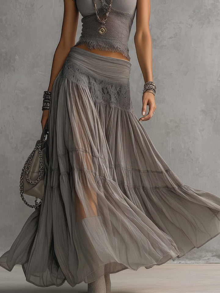 Bláithín | The Ethereal Pleated Maxi Set