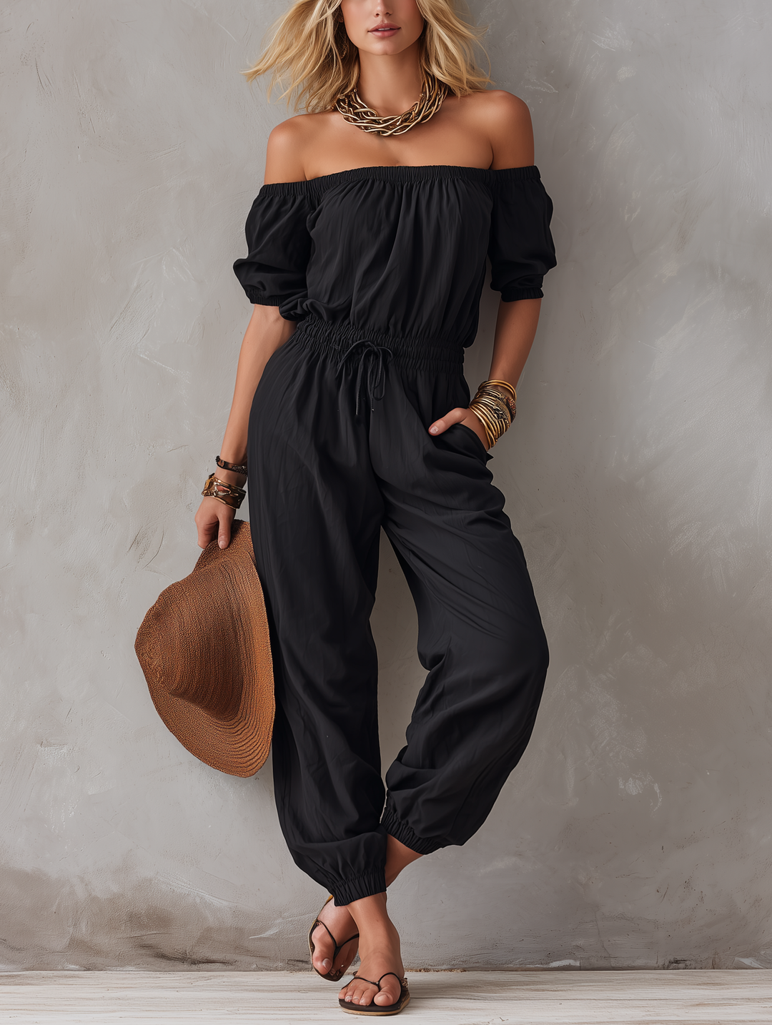 Ianthe | The Elegant Off-Shoulder Jumpsuit
