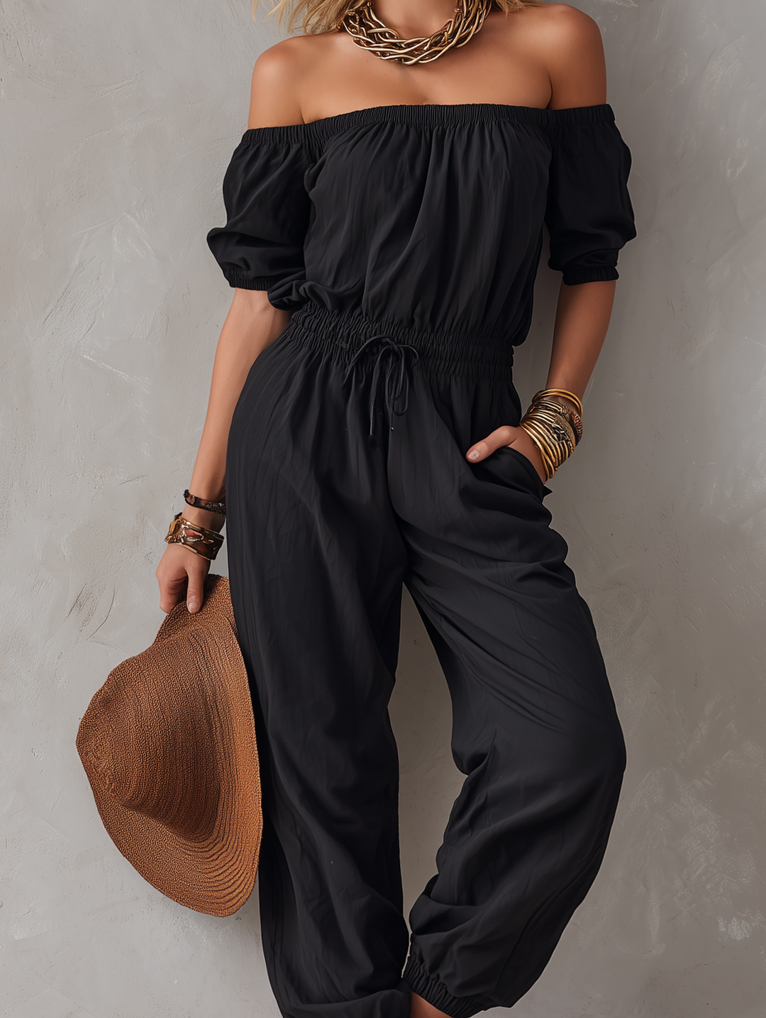Ianthe | The Elegant Off-Shoulder Jumpsuit