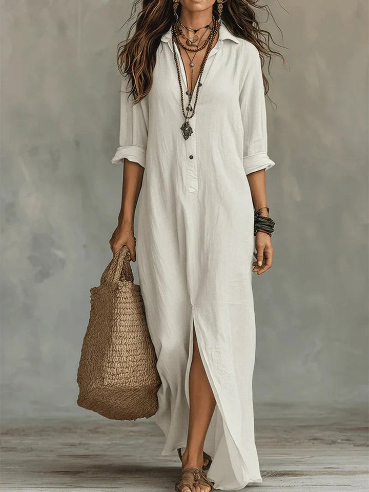 Ríonach | The Boho Button-Down Maxi
