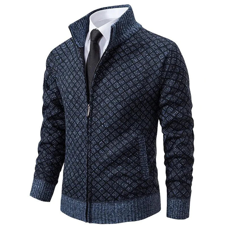 Ultán | The Stand-Collar Zip Cardigan