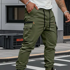 Nolan | Men's Cargo Joggers with Zip Pockets