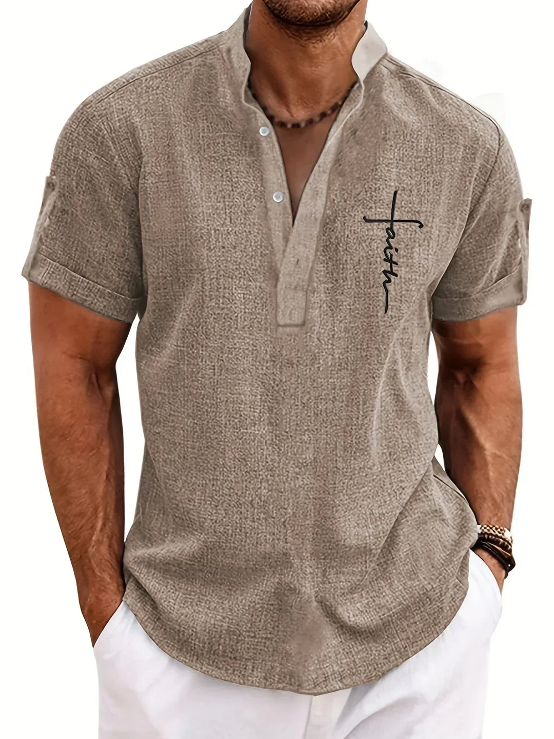 Faolán | The Stand-Collar Statement Shirt