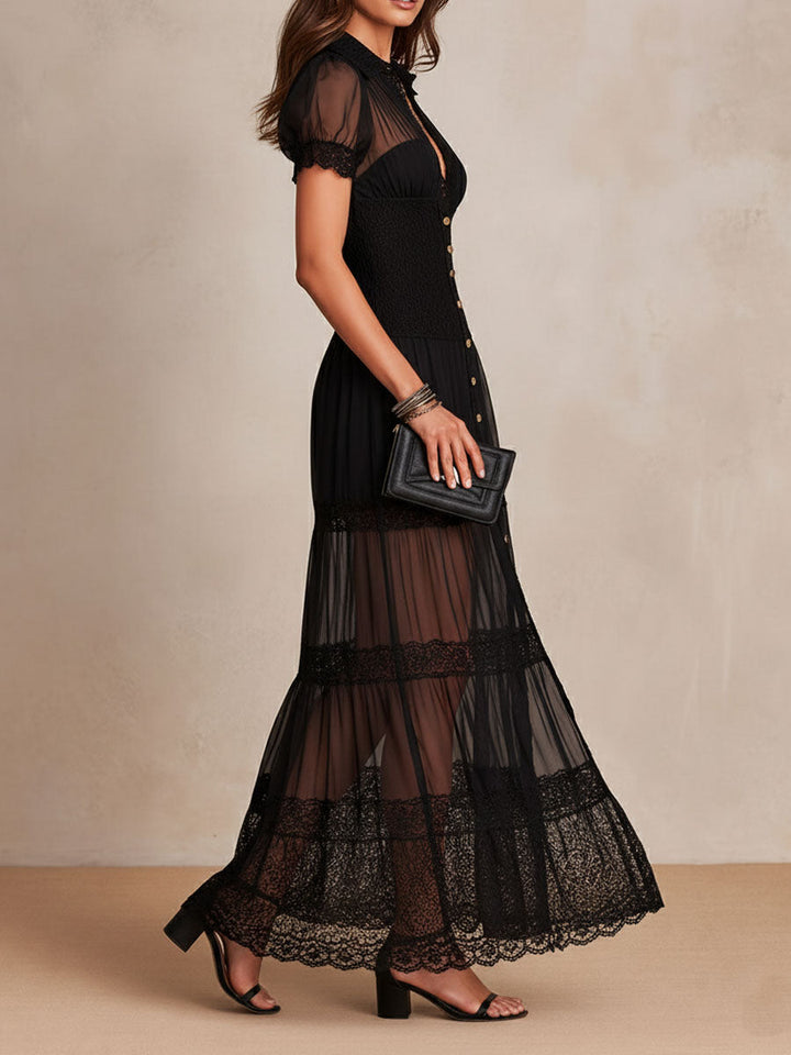 Tamsin | The Romantic Lace-Trim Maxi