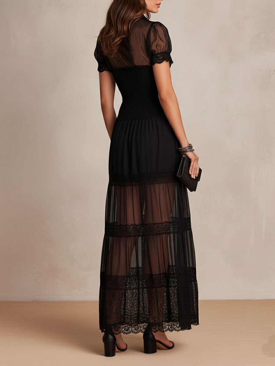 Tamsin | The Romantic Lace-Trim Maxi