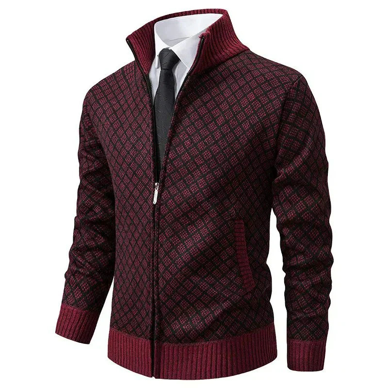 Ultán | The Stand-Collar Zip Cardigan