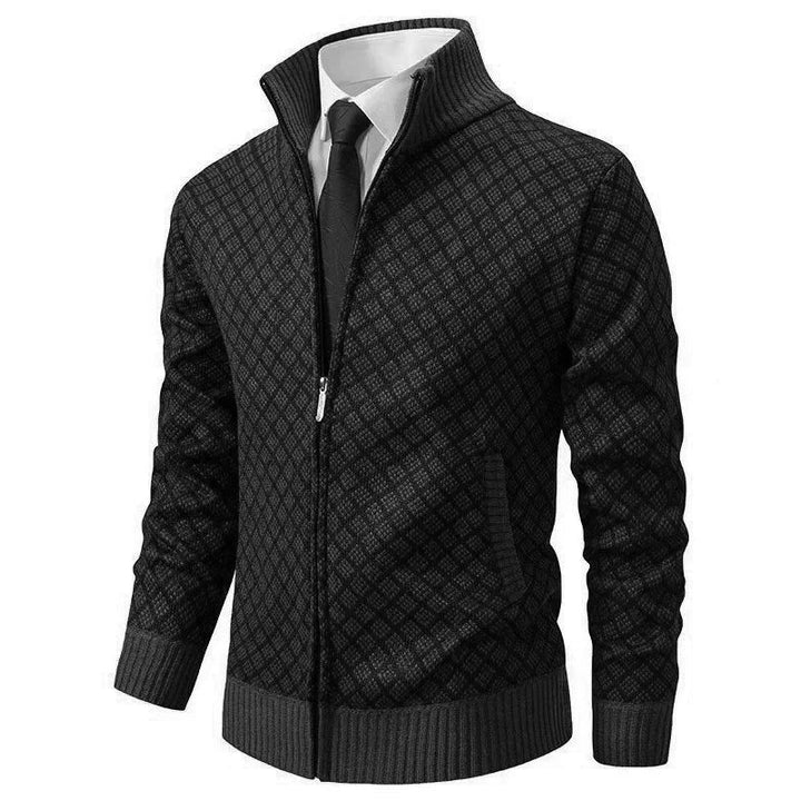 Ultán | The Stand-Collar Zip Cardigan