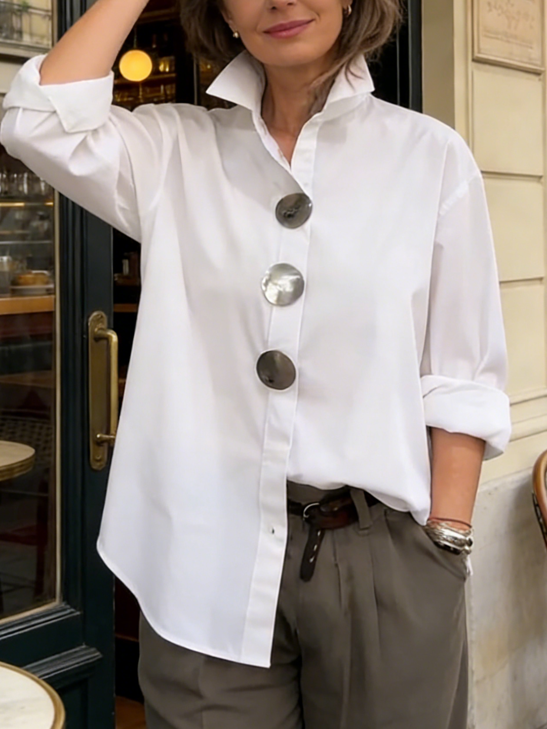 Feidelm | The Statement Button Blouse