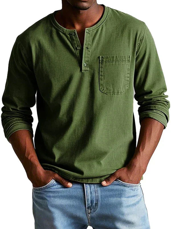 Áedán | The Classic Henley Shirt