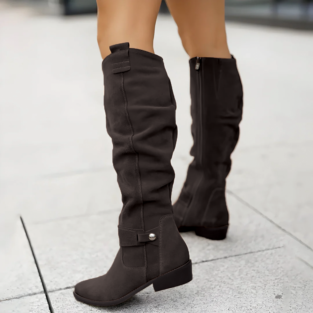 Clara | The Polished Knee Boot