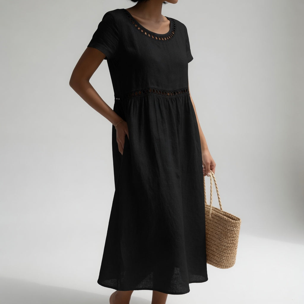 Almha | The Embroidered Midi Dress