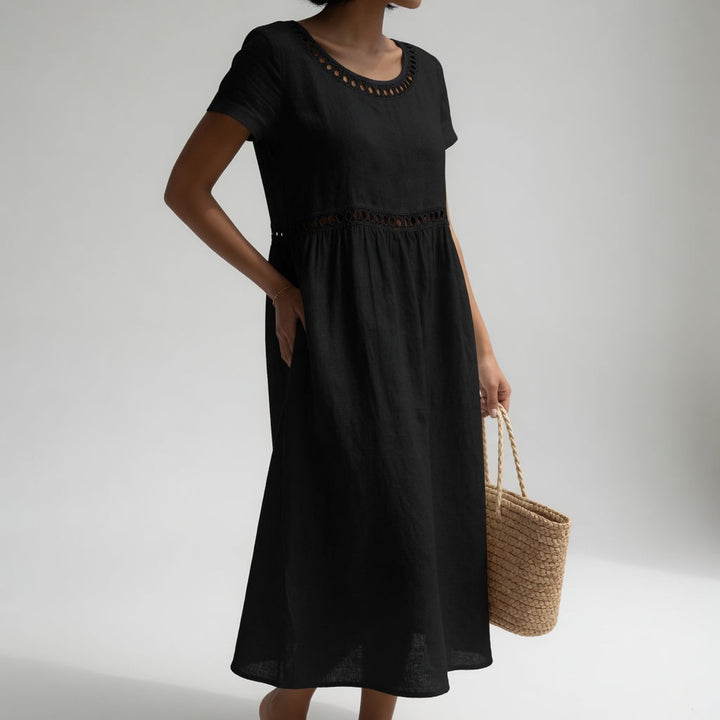 Almha | The Embroidered Midi Dress