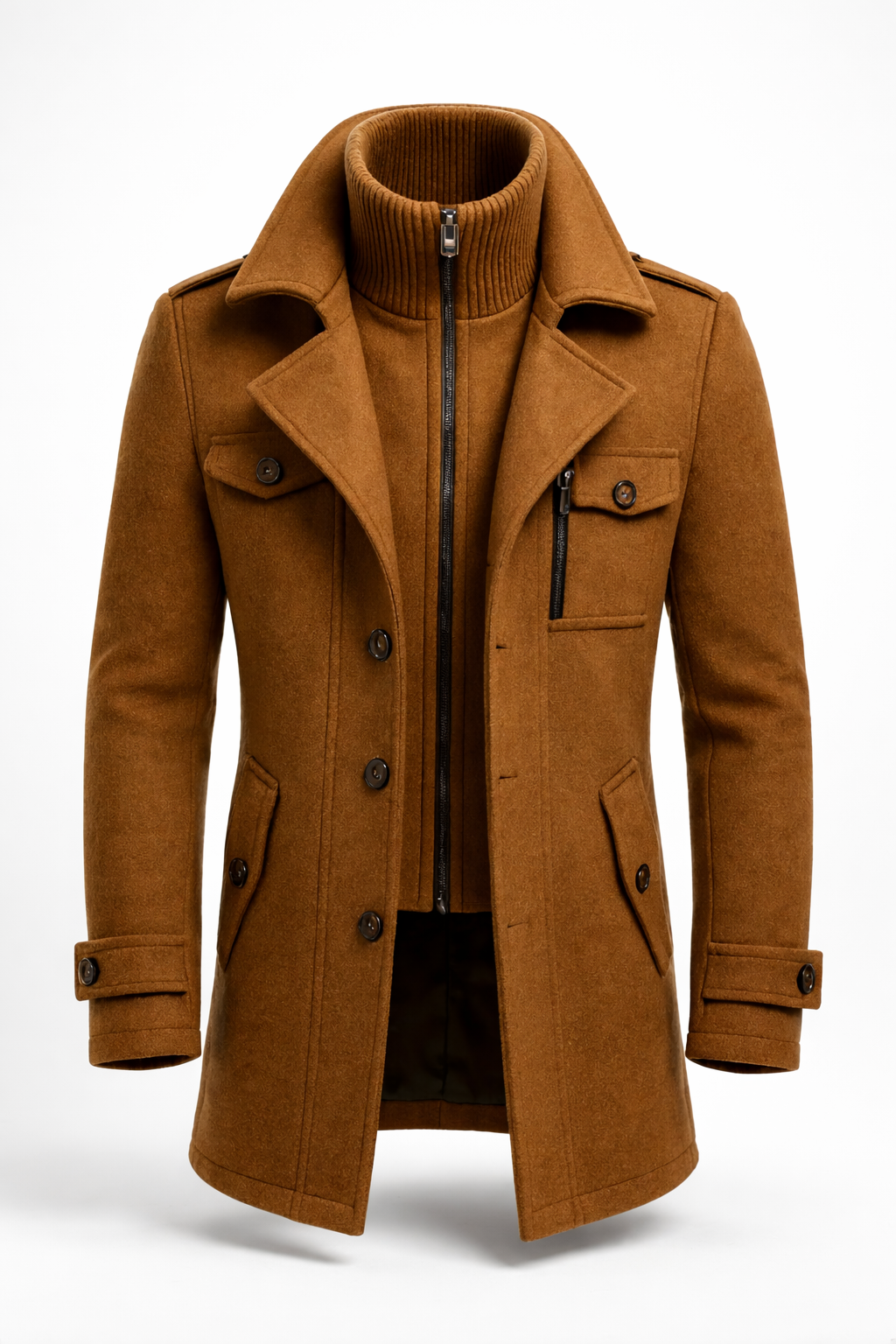 Amhlaoibh | The Tailored Double-Breasted Overcoat