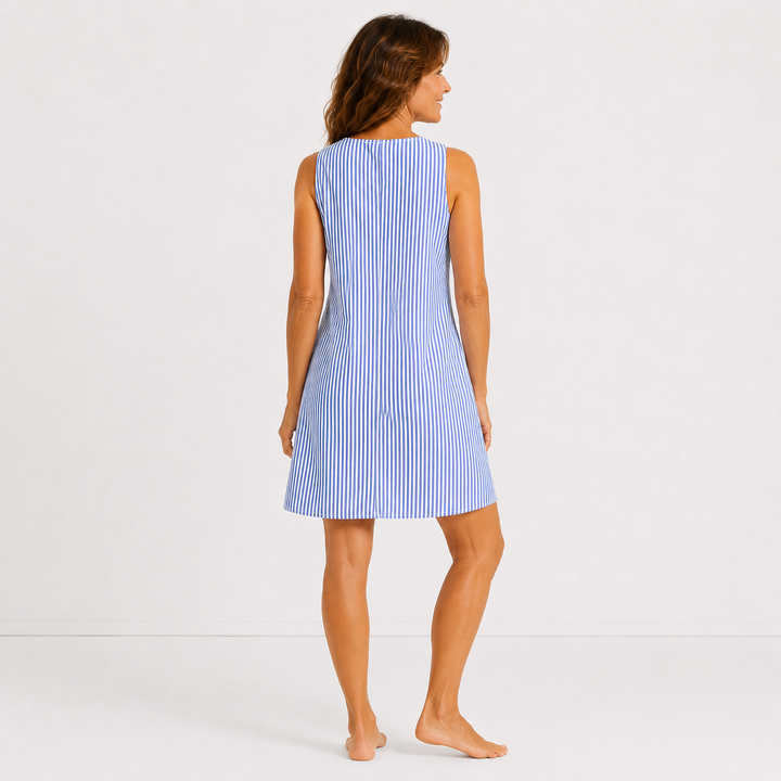 Marceline | The Easy Striped Dungaree