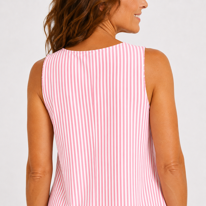 Marceline | The Easy Striped Dungaree