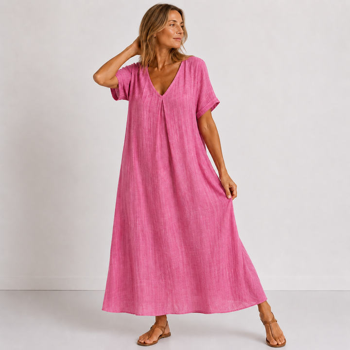 Aoibhnat | The Fluid V-Neck Dress