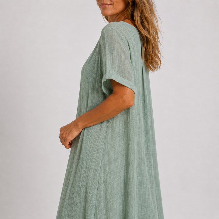 Aoibhnat | The Fluid V-Neck Dress