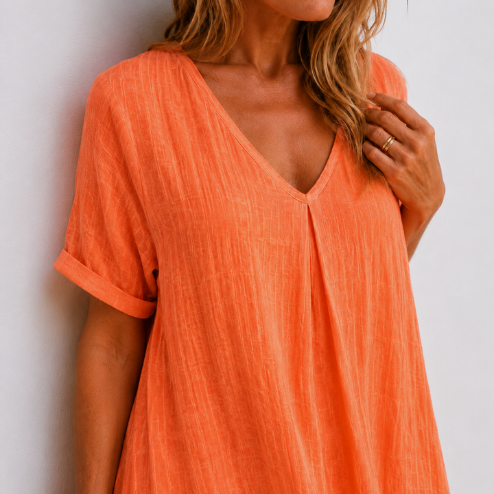 Aoibhnat | The Fluid V-Neck Dress