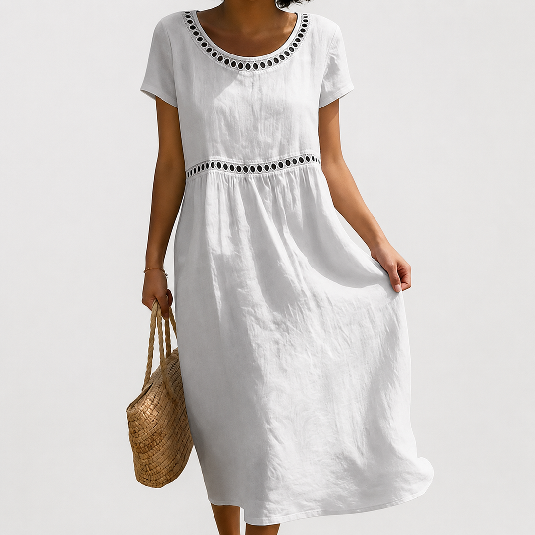 Almha | The Embroidered Midi Dress