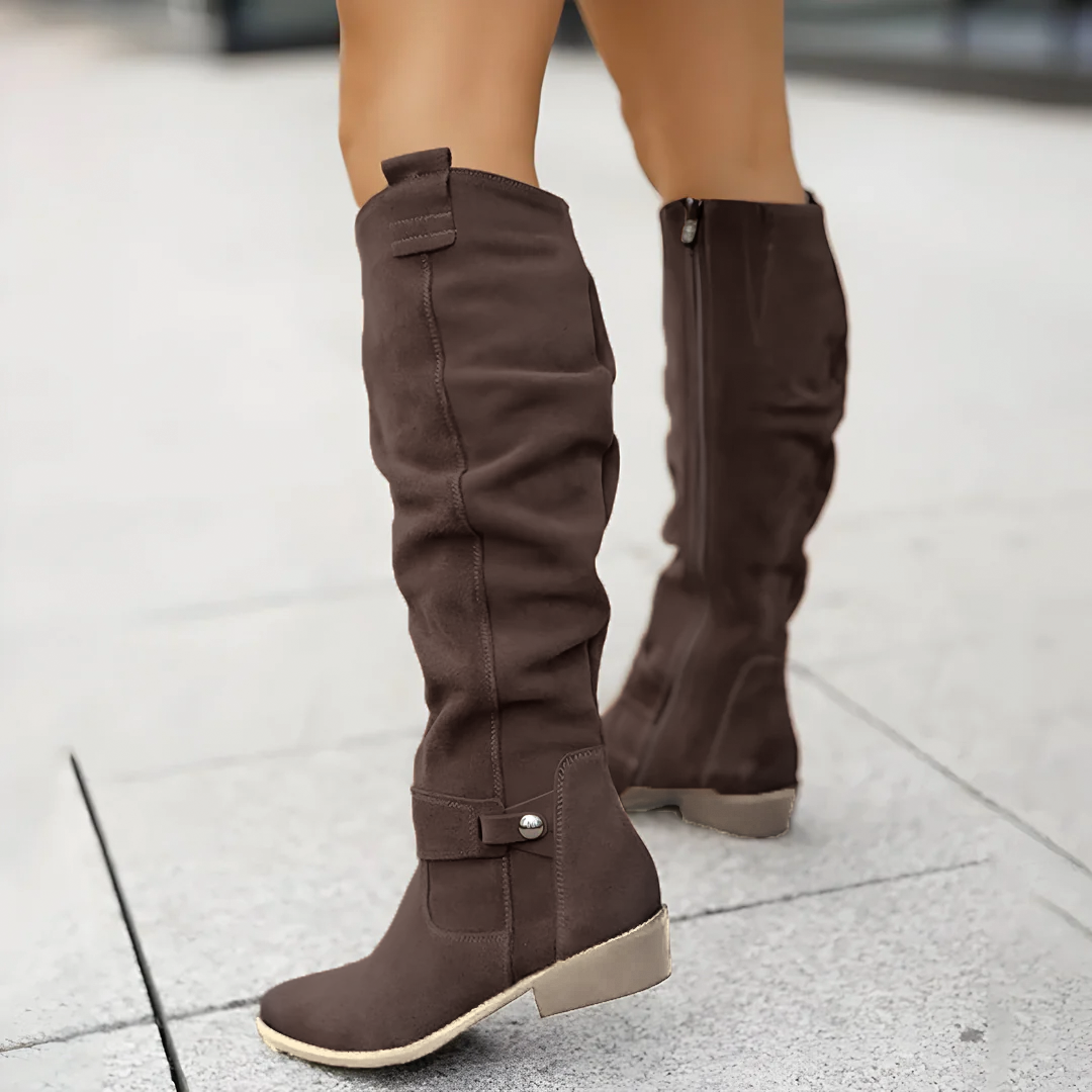 Clara | The Polished Knee Boot