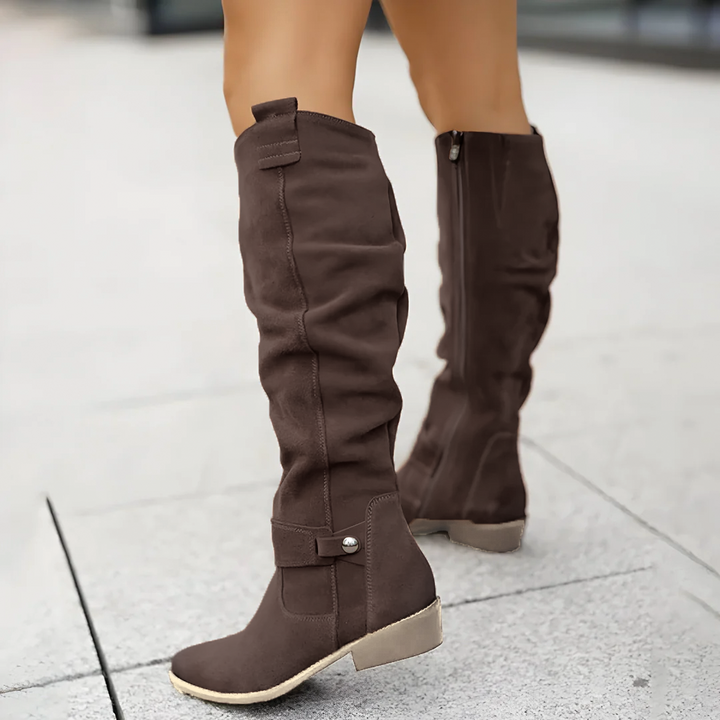 Clara | The Polished Knee Boot