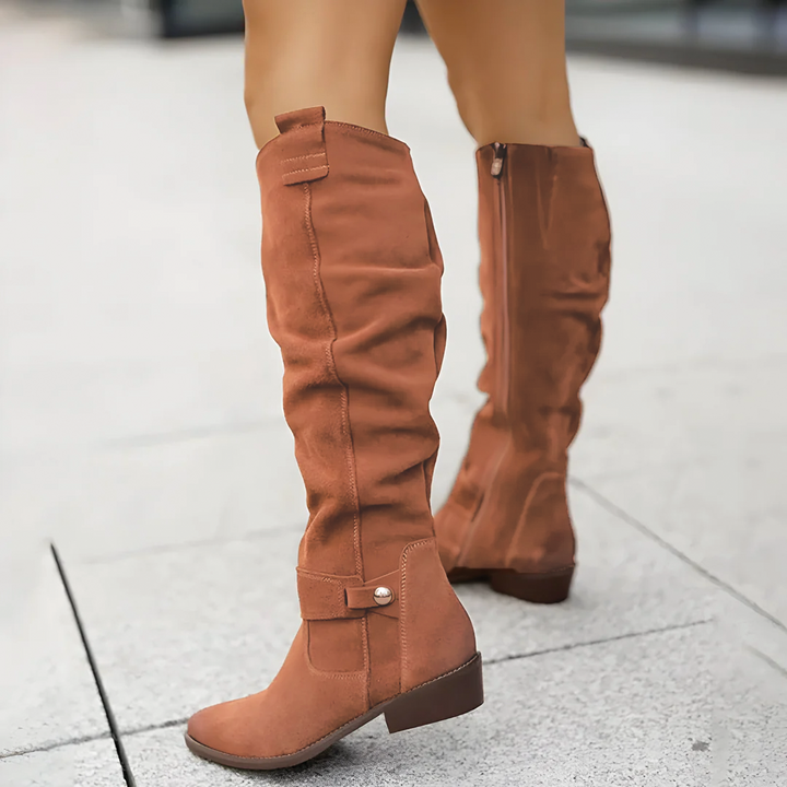 Clara | The Polished Knee Boot