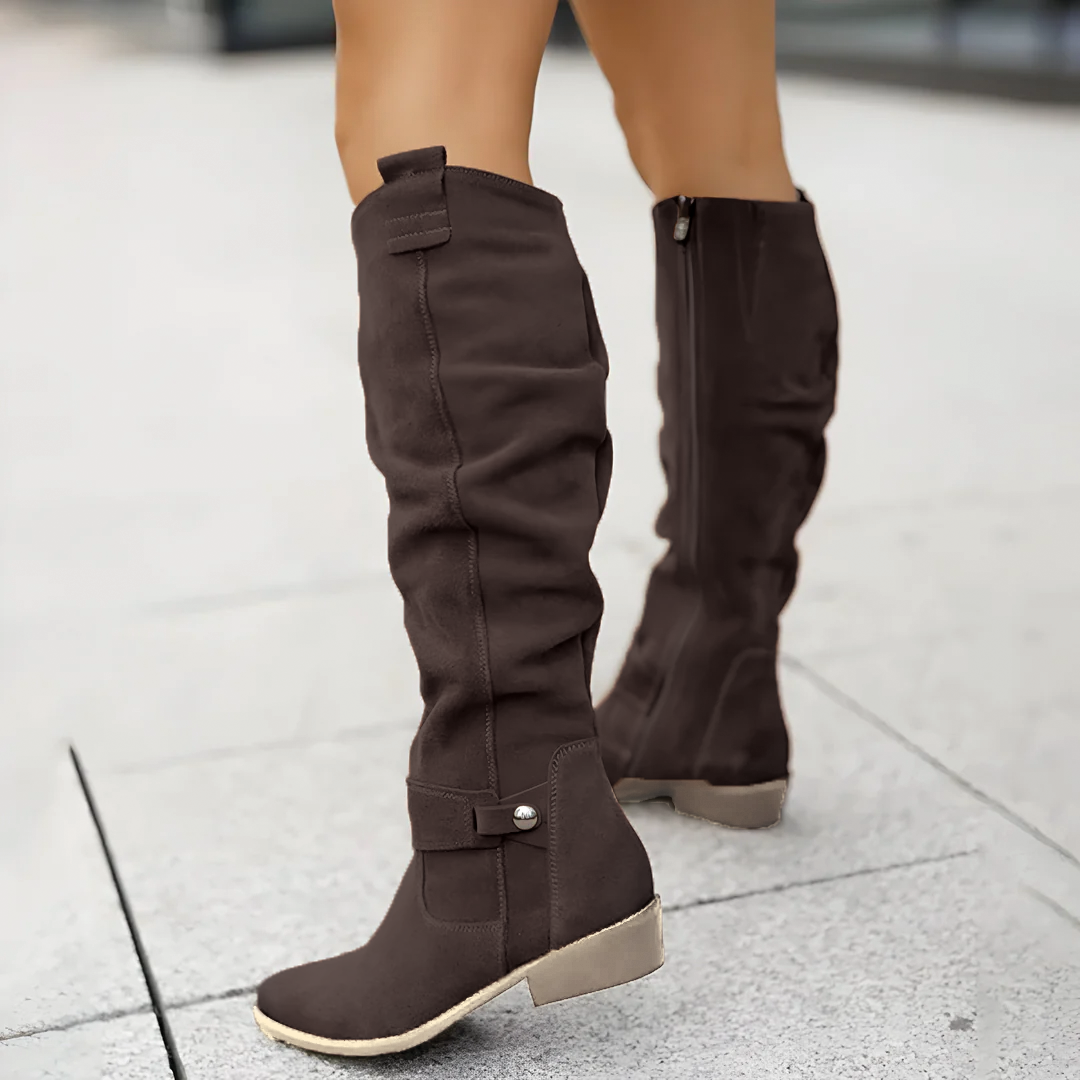 Clara | The Polished Knee Boot