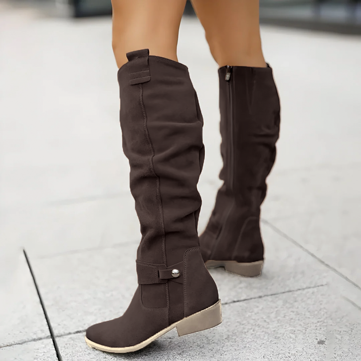 Clara | The Polished Knee Boot