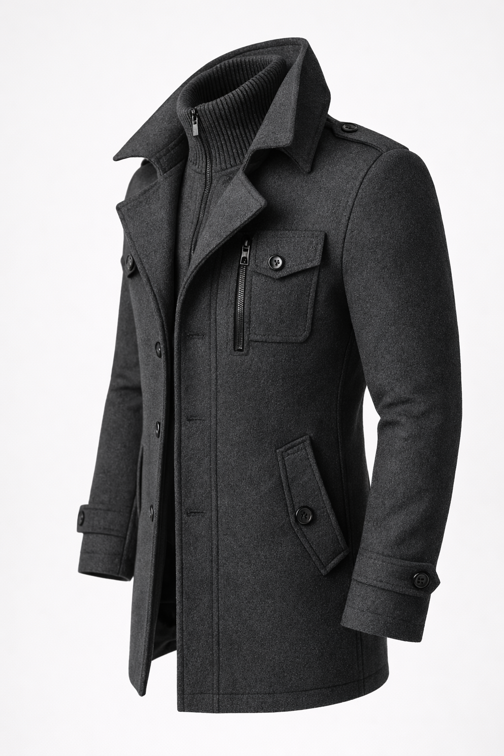 Amhlaoibh | The Tailored Double-Breasted Overcoat