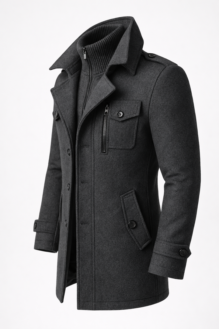 Amhlaoibh | The Tailored Double-Breasted Overcoat