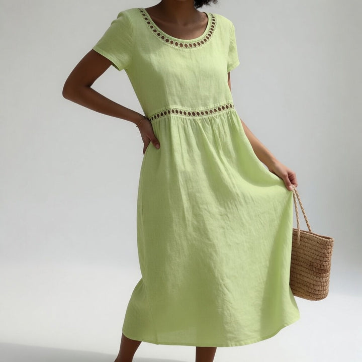 Almha | The Embroidered Midi Dress