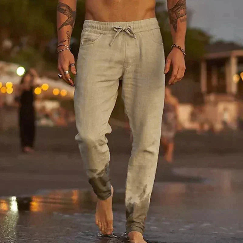 Darragh | The Linen Wide-Leg Trouser