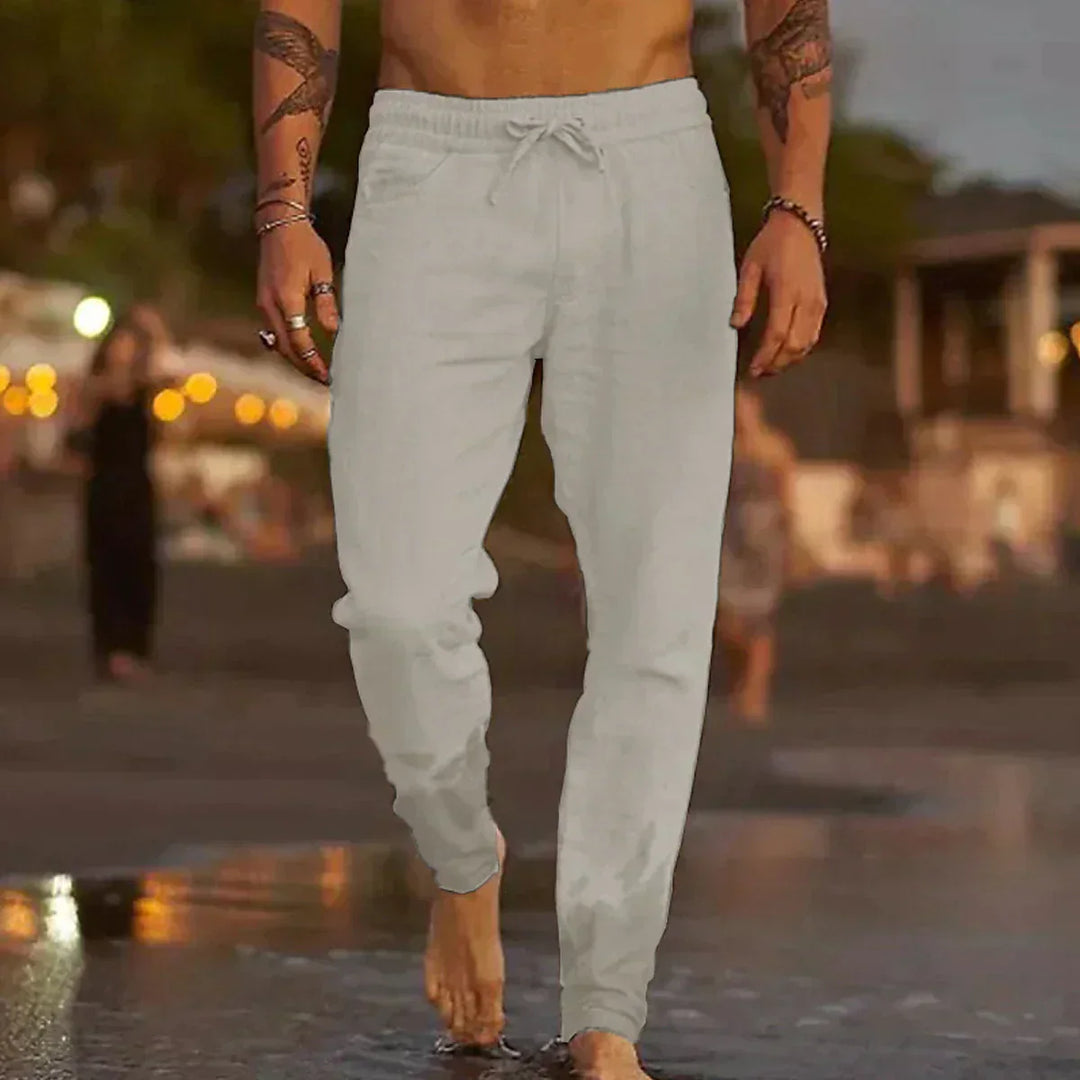 Darragh | The Linen Wide-Leg Trouser