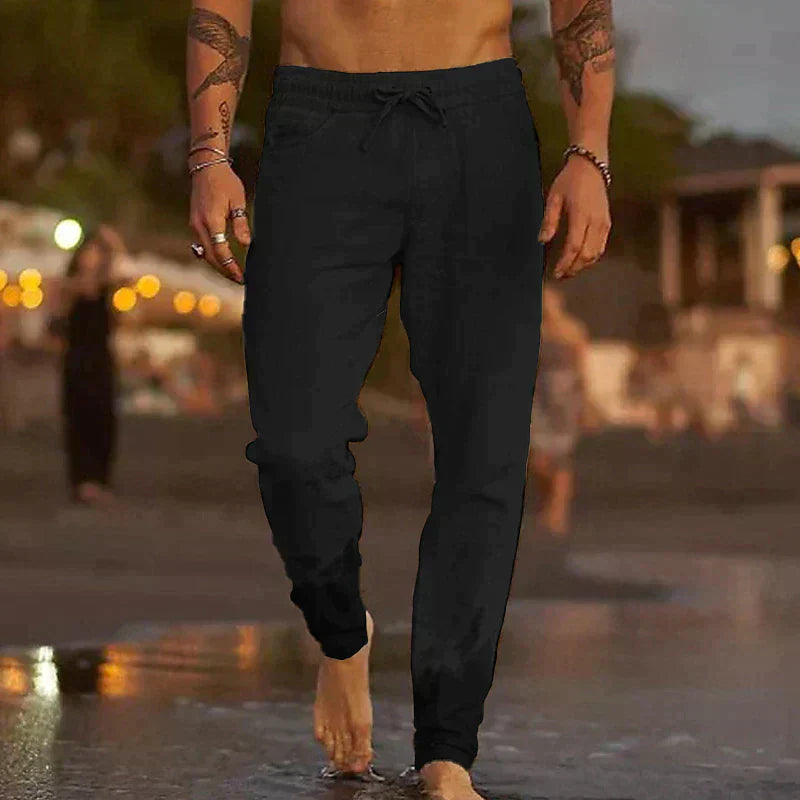 Darragh | The Linen Wide-Leg Trouser