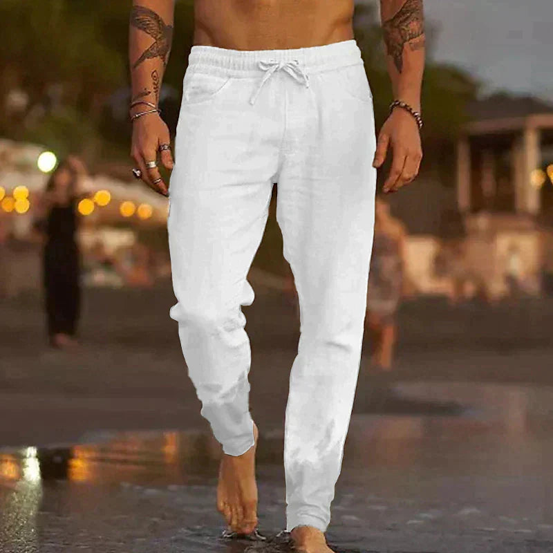Darragh | The Linen Wide-Leg Trouser