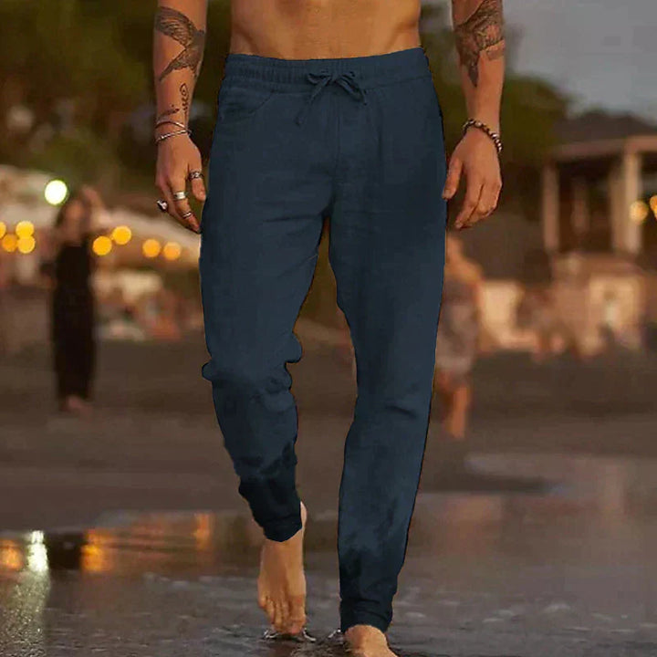 Darragh | The Linen Wide-Leg Trouser