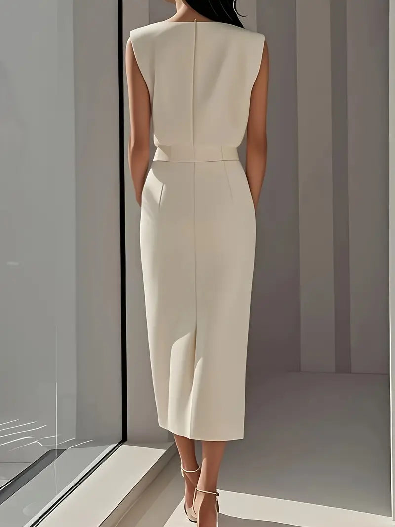 Dalia | Midi Dress with Side Slit