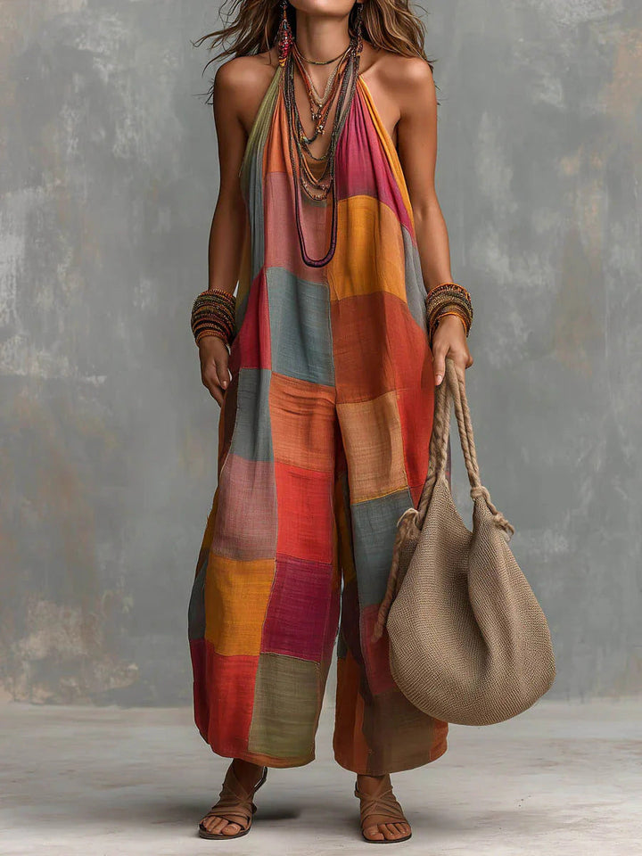 Zora | The Boho Patchwork Jumpsuit
