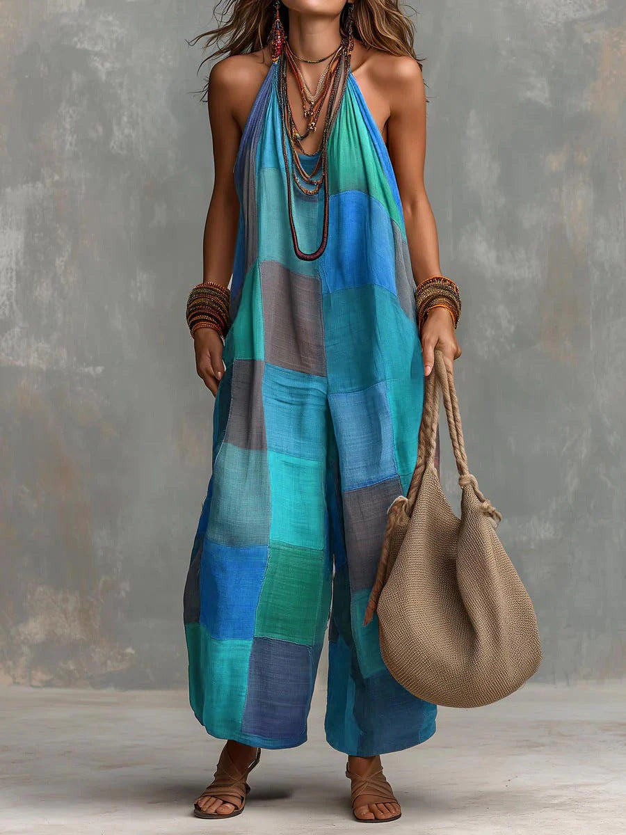 Zora | The Boho Patchwork Jumpsuit