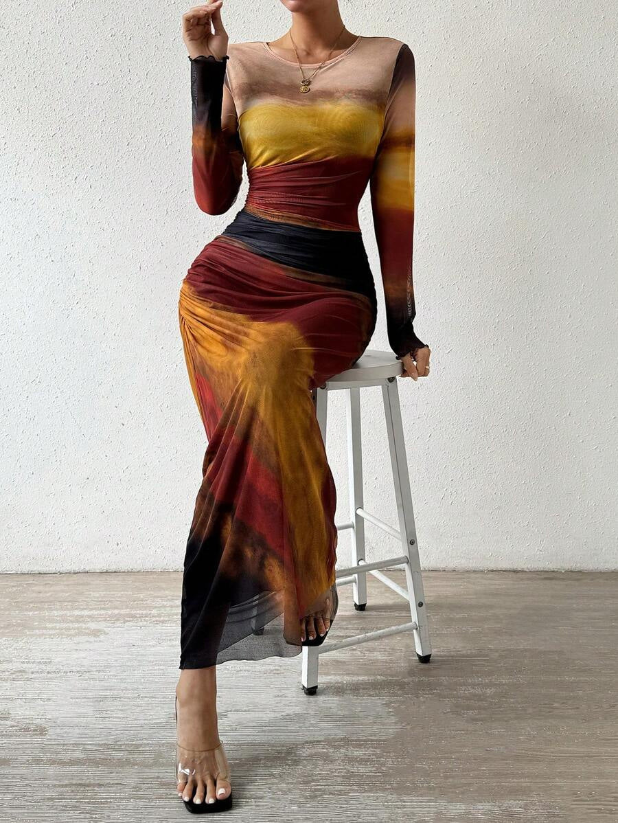 Petronella | The Printed Bodycon Maxi