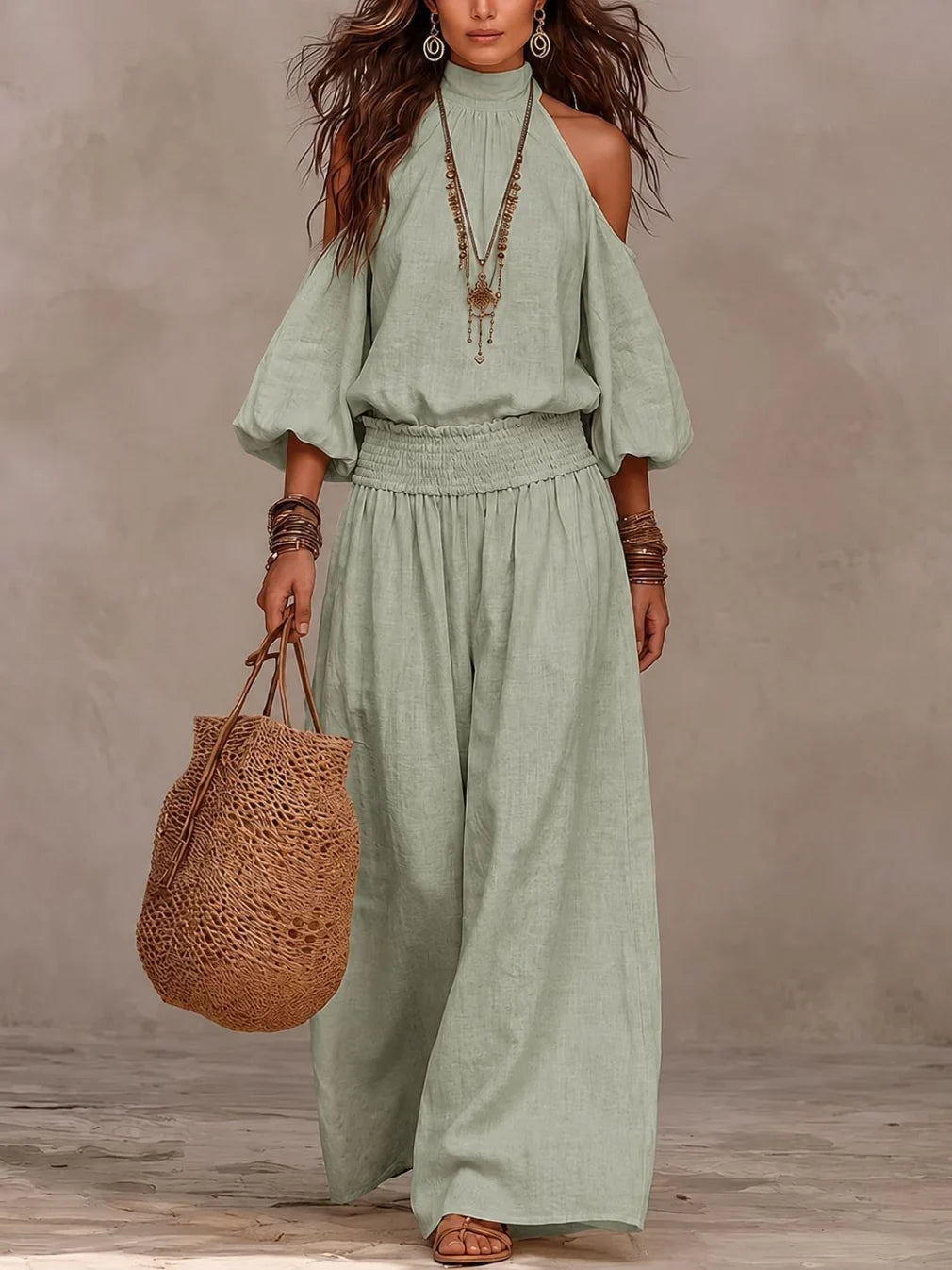 Persephone | The Boho Keyhole Jumpsuit