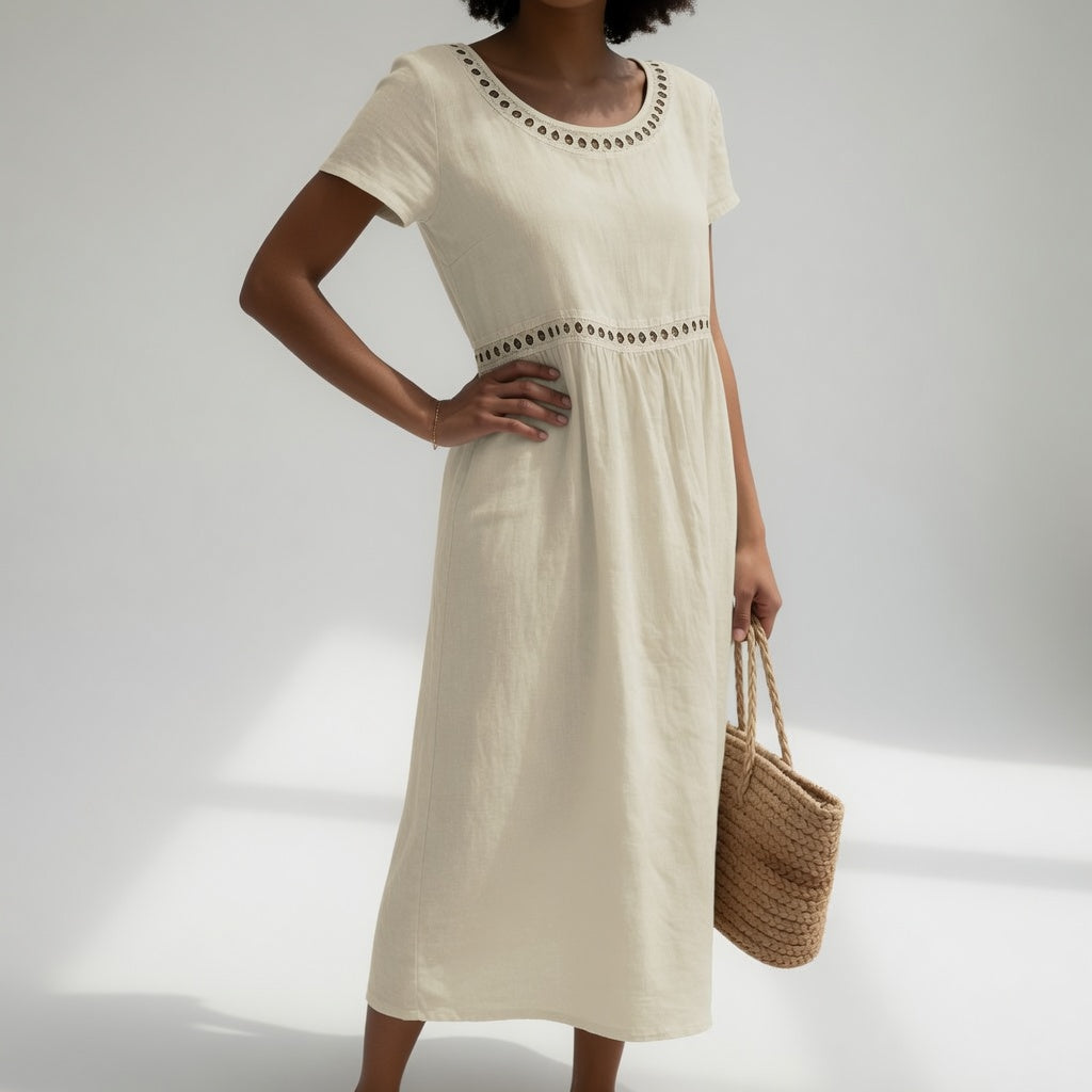 Almha | The Embroidered Midi Dress