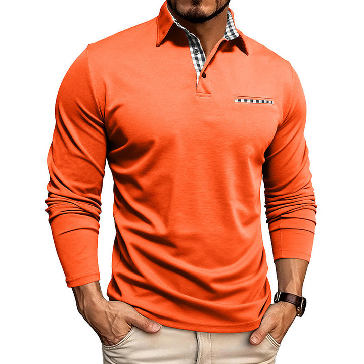 Tomás | The Long-Sleeve Checkered Polo