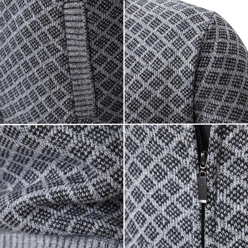 Ultán | The Stand-Collar Zip Cardigan