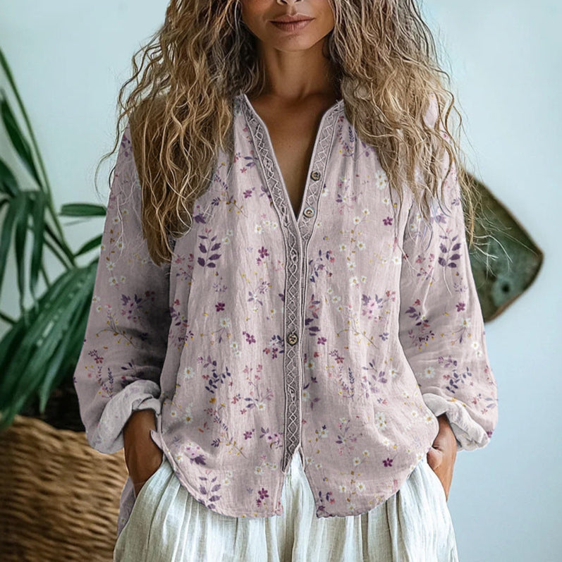 Éabha | The Vintage Print Button Shirt