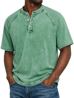 Pádraig | Men's Vintage Button-Up Shirt with Chest Pocket
