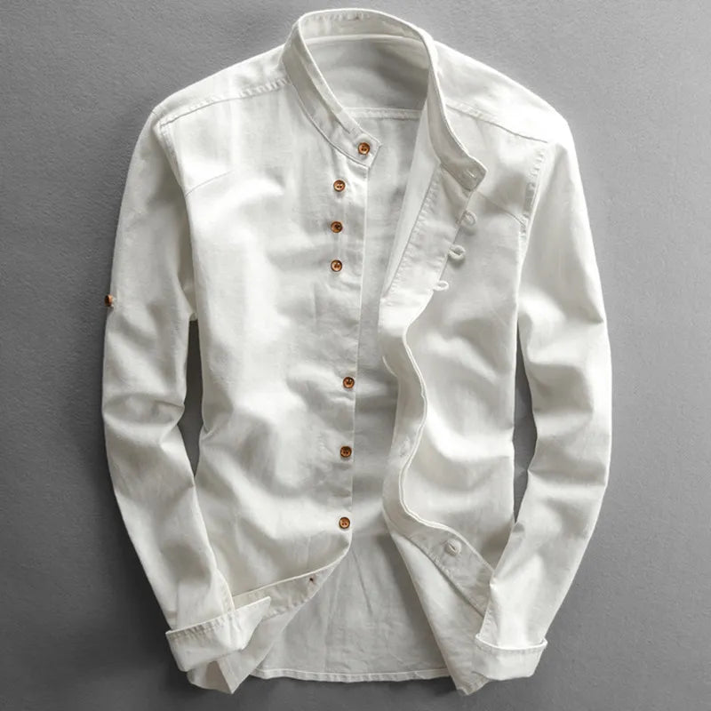 Pax | The Stand-Collar Button Shirt