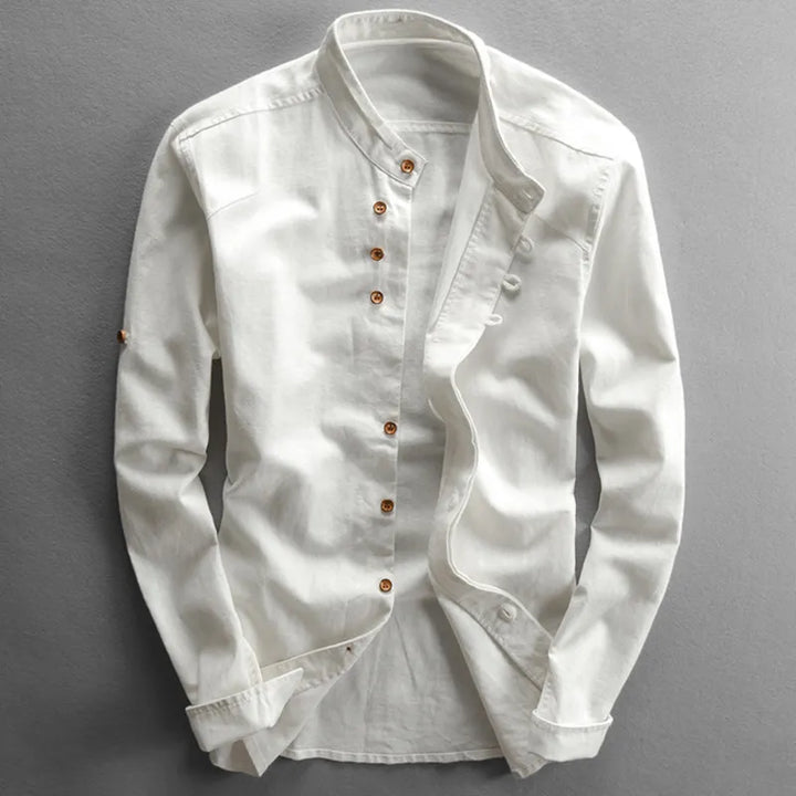 Pax | The Stand-Collar Button Shirt