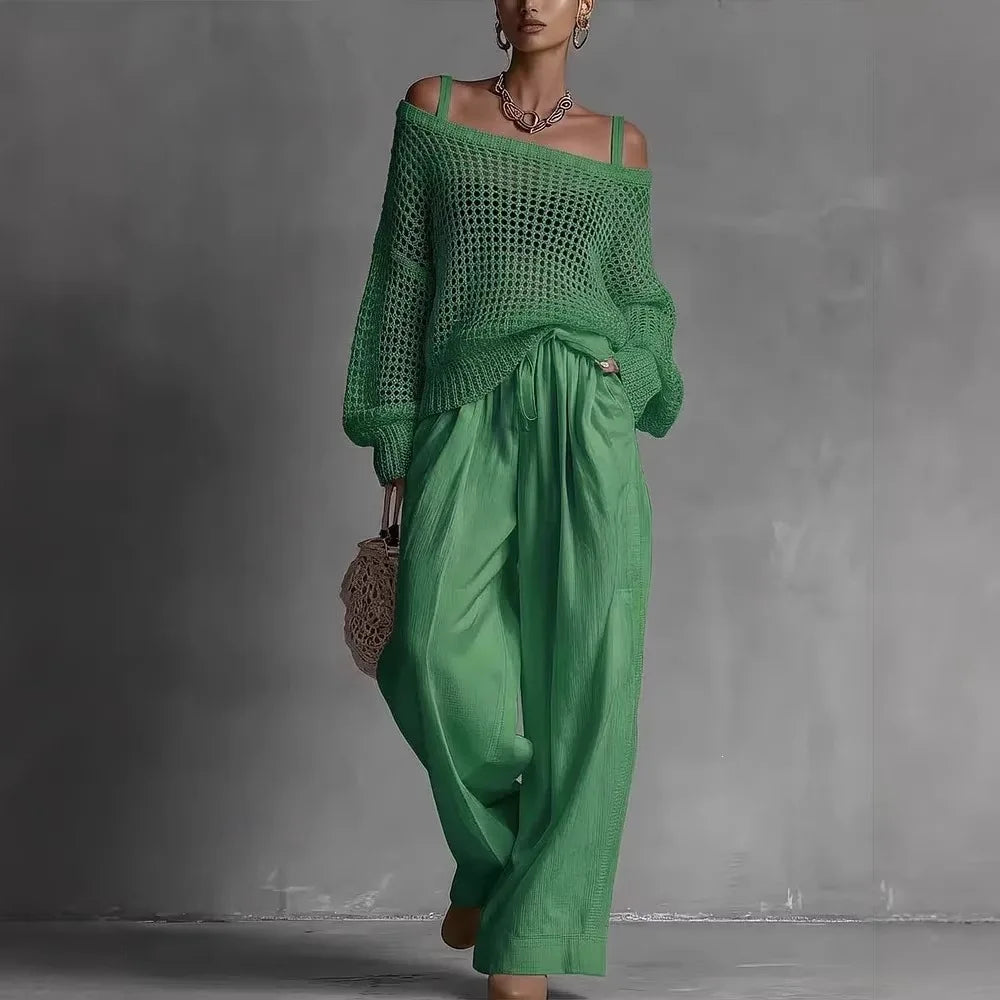 Íde | The Off-Shoulder Wide-Leg Set